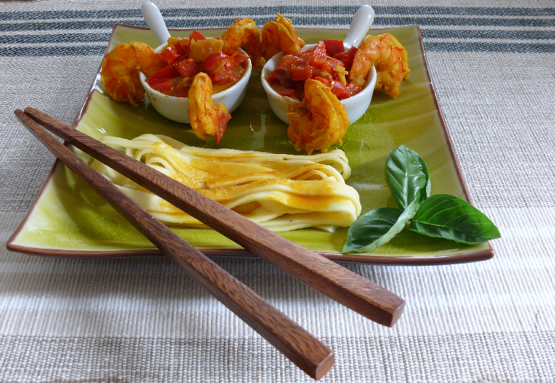 Crevettes au lait de coco