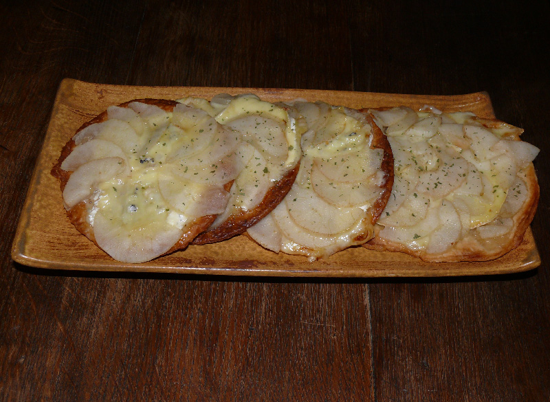 Tartelette poire / bleu