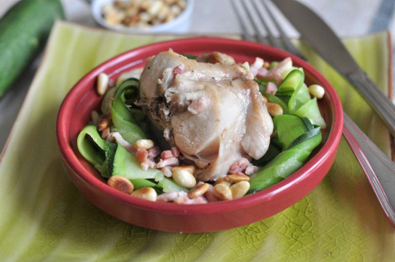 Lapin aux tagliatelles de courgette