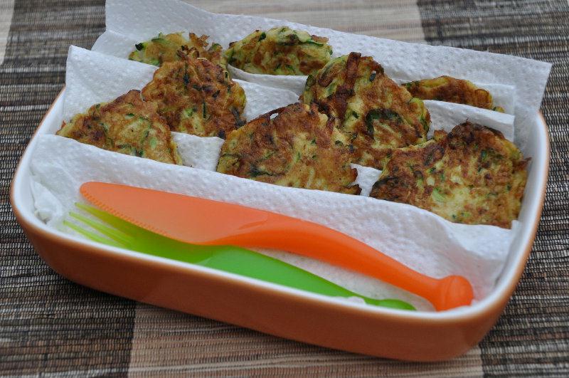 Blinis de courgette rapée