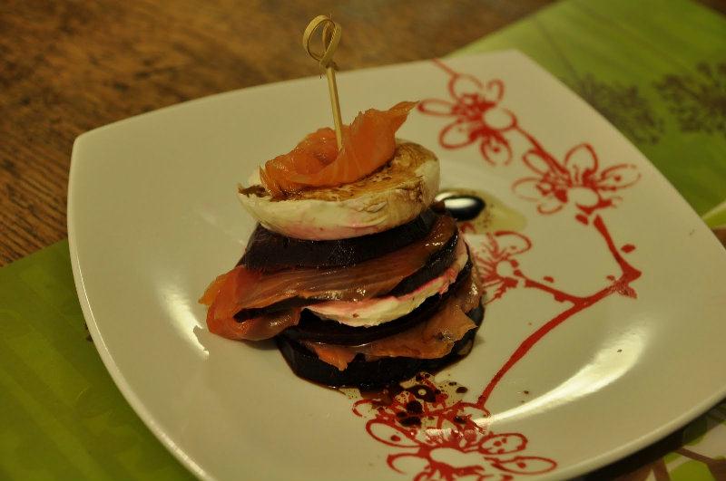 Hamburgers de betterave au saumon fumé