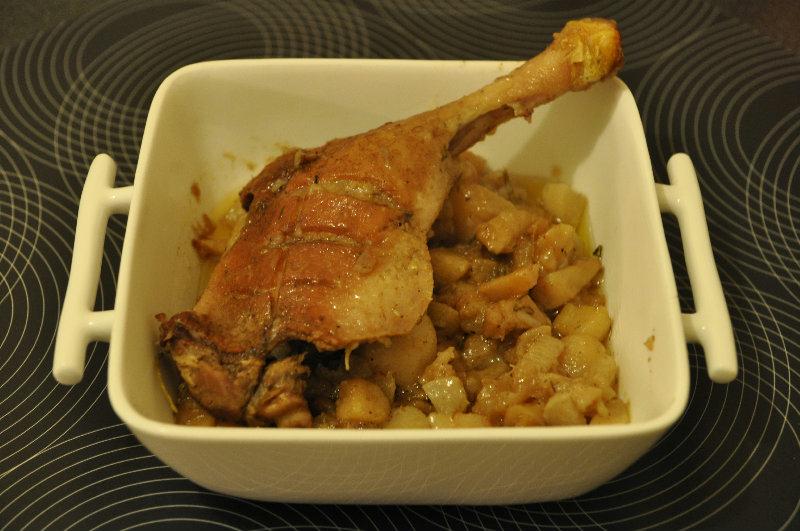 Cuisse de canard aux navets