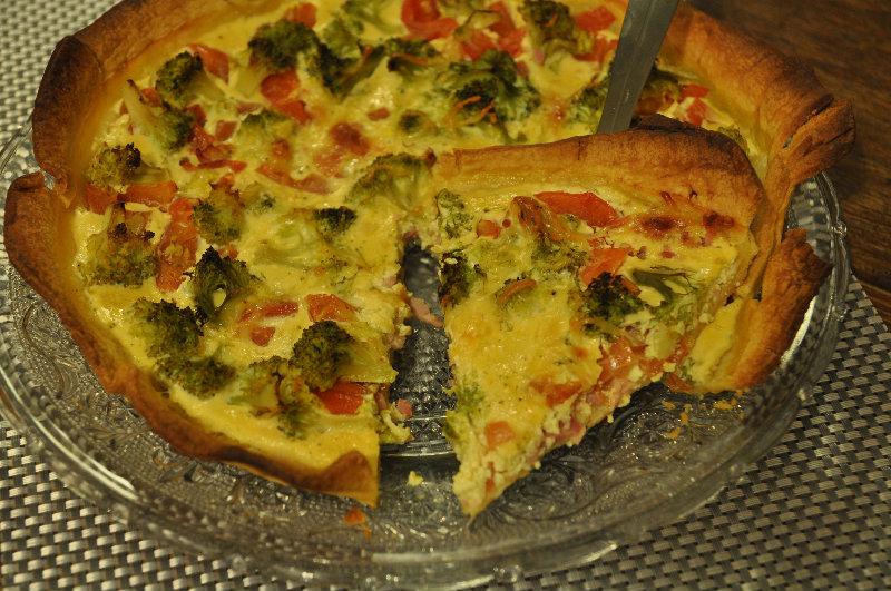 Quiche Brocoli - Tomate - Lardons
