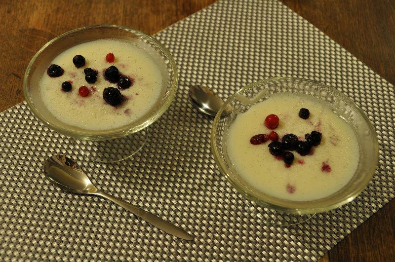 Panacotta d'Agar-agar à la vanille