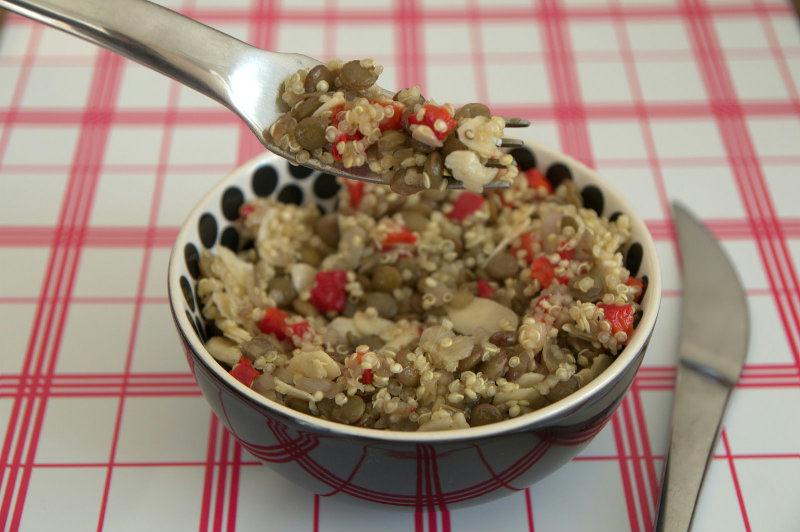 Salade de Quinoa et de lentilles