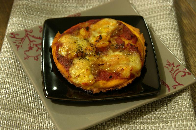 Pizza aux crevettes
