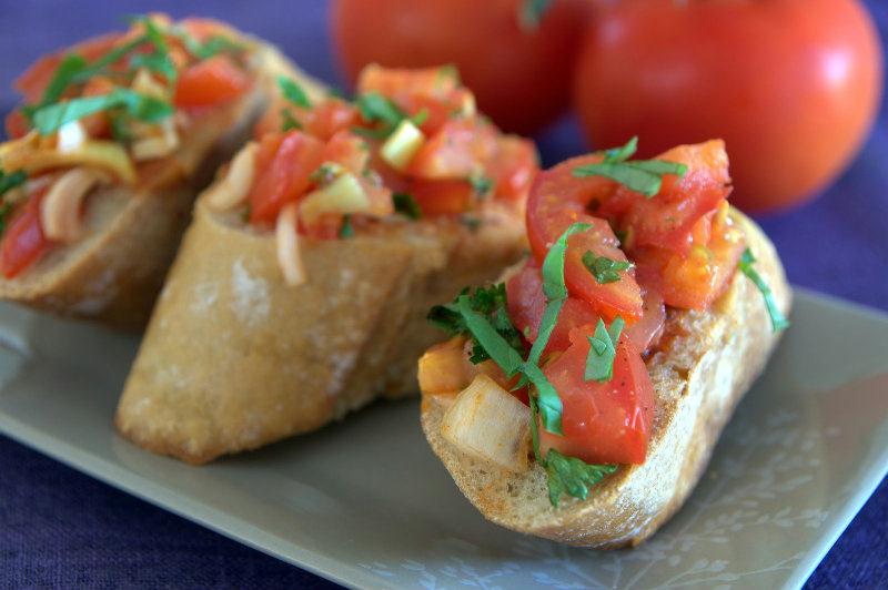 Bruschettas à la Tomate