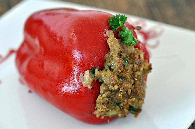 Poivrons farcis au boulghour