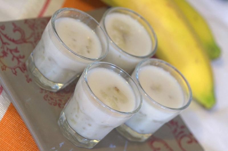 Entremet de bananes aux billes de tapïoca