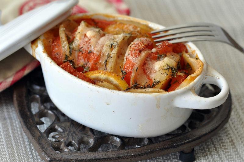 Gratin de Tomates aux Pommes de Terres
