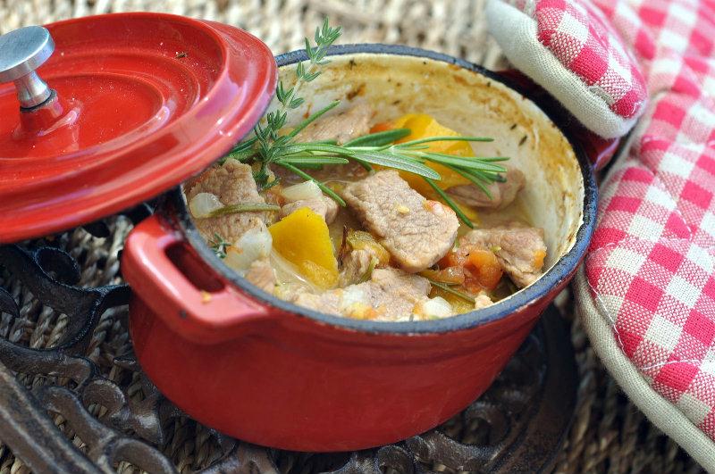 Cocotte de confit de veau à la Provençal