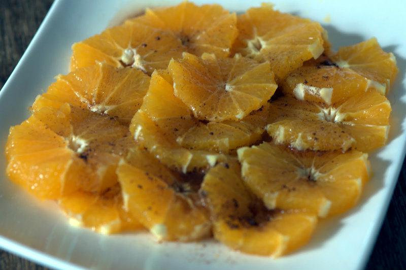 Salade d'oranges à la cannelle