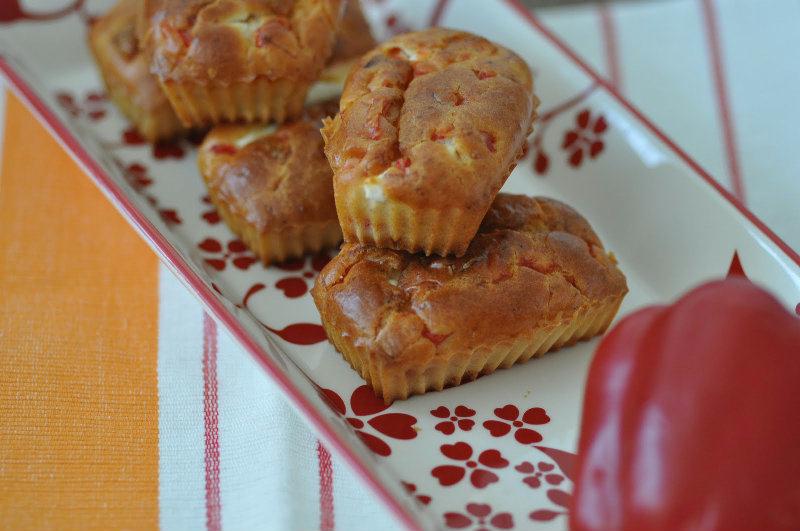 Cake poivron rouge feta